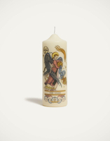 La DoubleJ Printed Pillar Candle La DoubleJ Printed Pillar Candle The Angel Multicolor CAN0011WAX001ANG01MU01