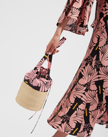 La DoubleJ 24/7 Raffia Pouch La DoubleJ 24/7 Raffia Pouch Ali Rosa BAG0035SIL006WIG0005