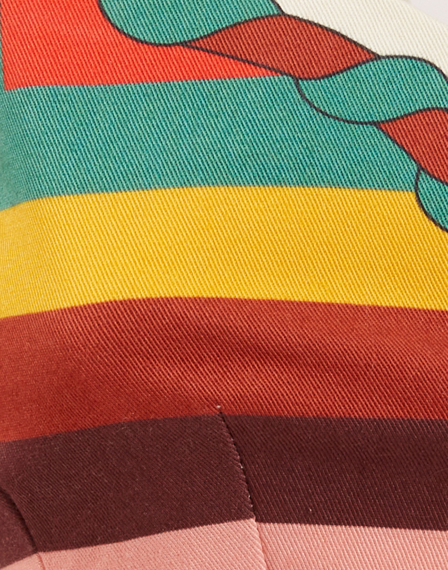 La DoubleJ Baia Crop Top Macro Tiles Plac&eacute;e TOP0094COT037MAC01WH01