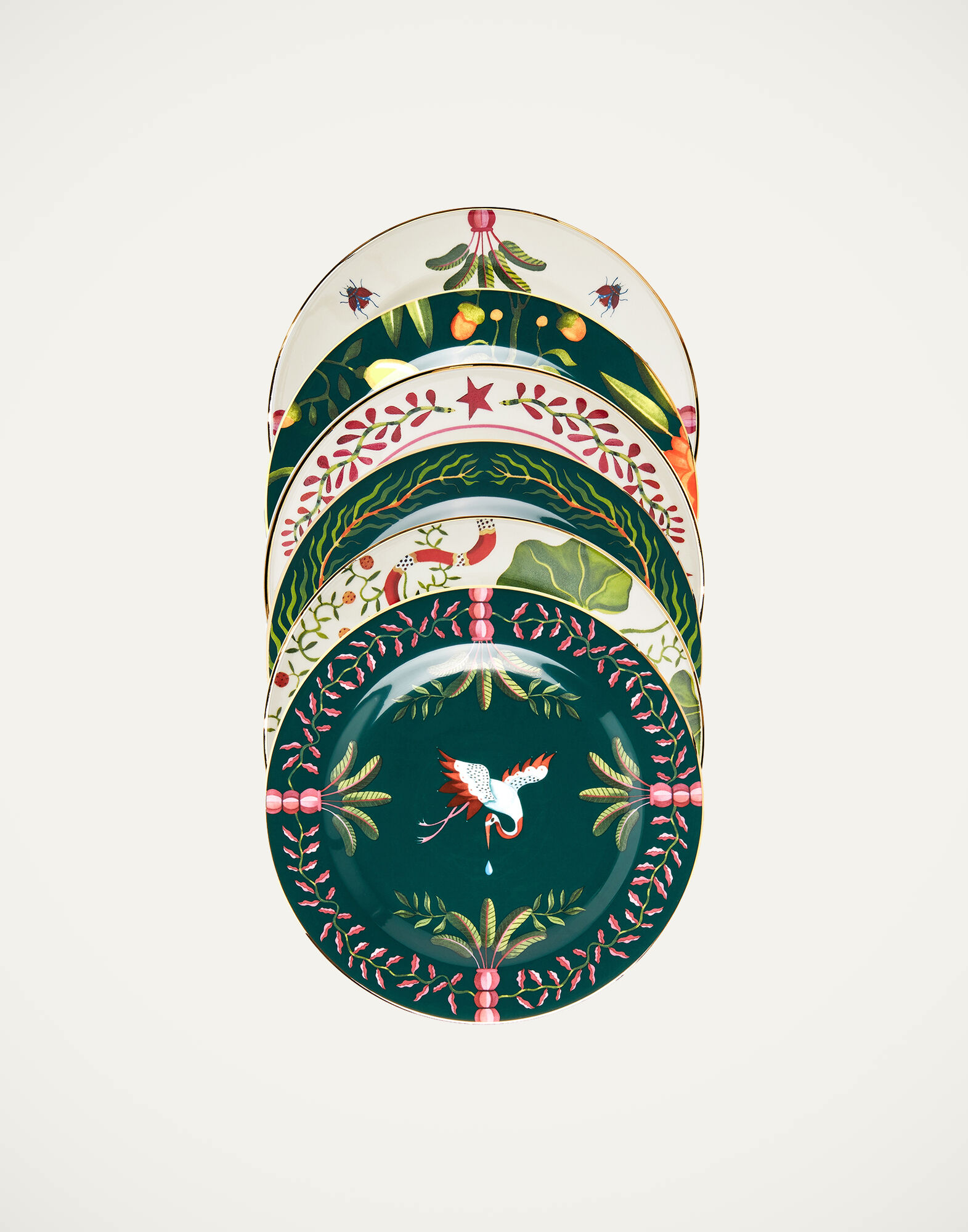 La DoubleJ Dessert Plates Set of 6 Mix DIS0062CER001HLE0007