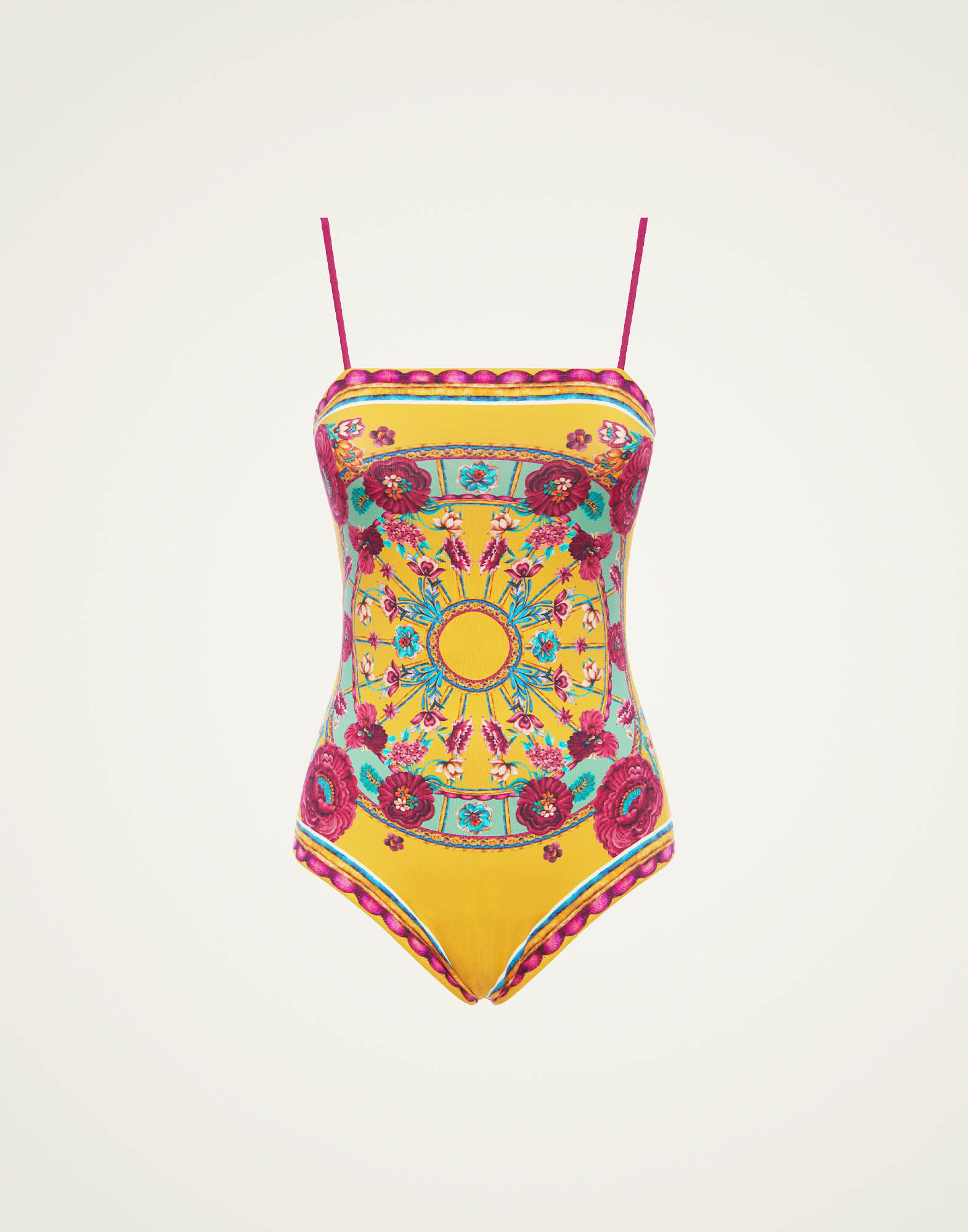 Elle Swimsuit in Zodiac Placee Marigold for Women La DoubleJ