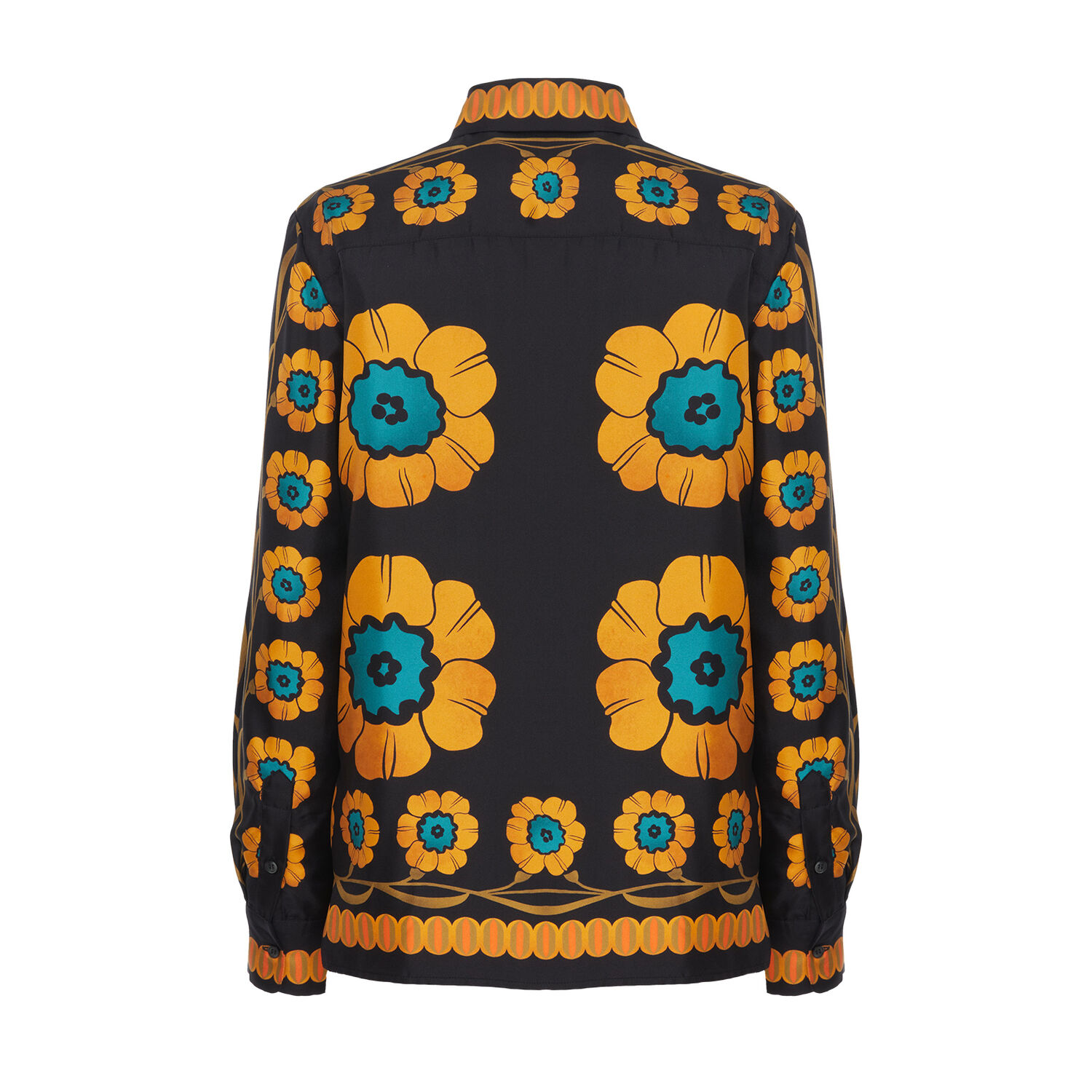 La Doublej Boy Shirt In Daisychain Placée Orange