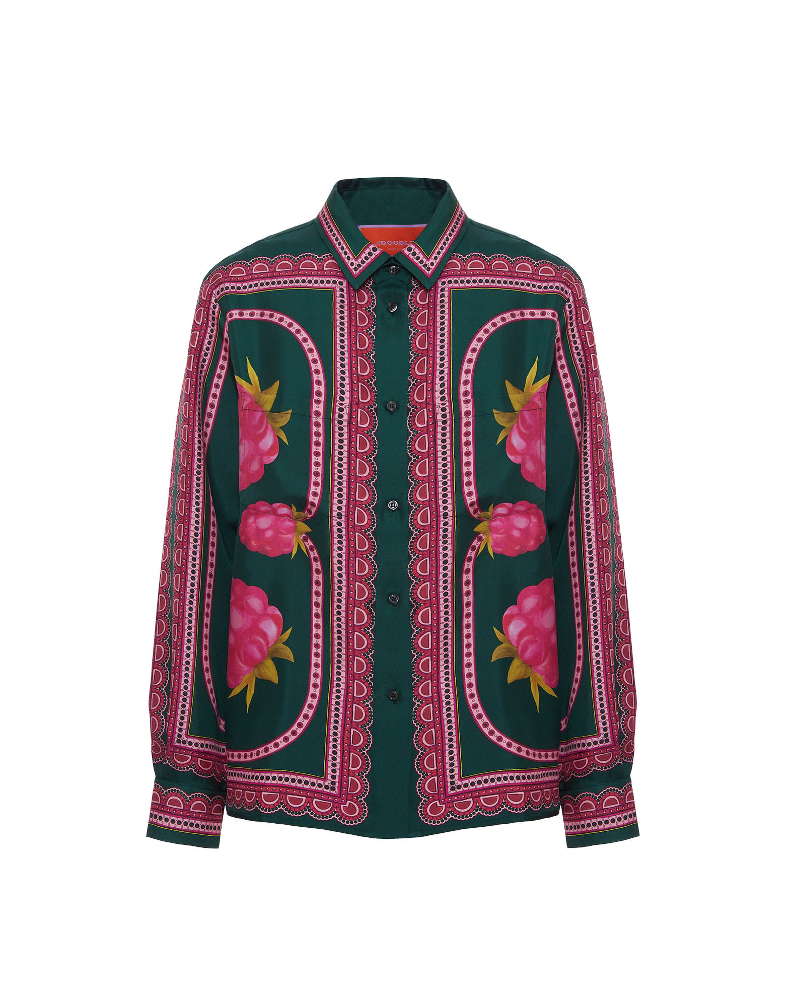 Boy Shirt in Lampone Plac e Emerald for Women La DoubleJ