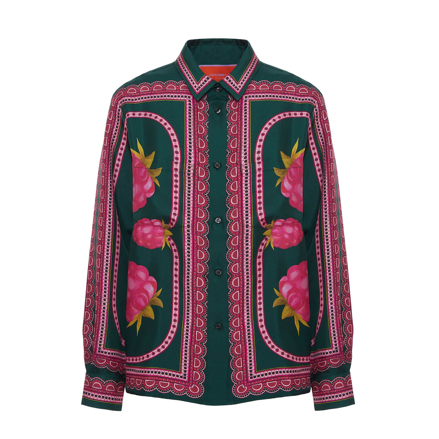 La Doublej Boy Shirt In Lampone Placée Emerald