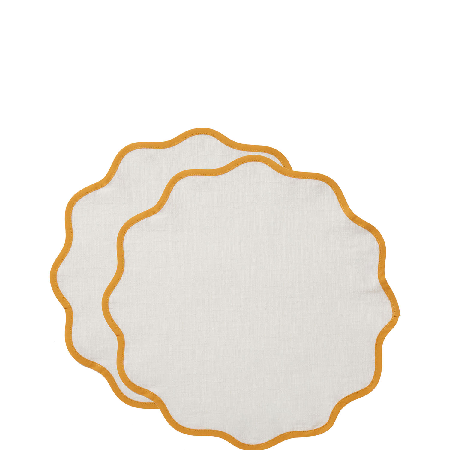 Ladoublej Cloud Tablemats Set Of 2 In Ocra