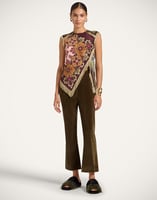 La DoubleJ Scarf Top La DoubleJ Scarf Top Bounty Placée Burgundy TOP0160SIL009BOU01RE07