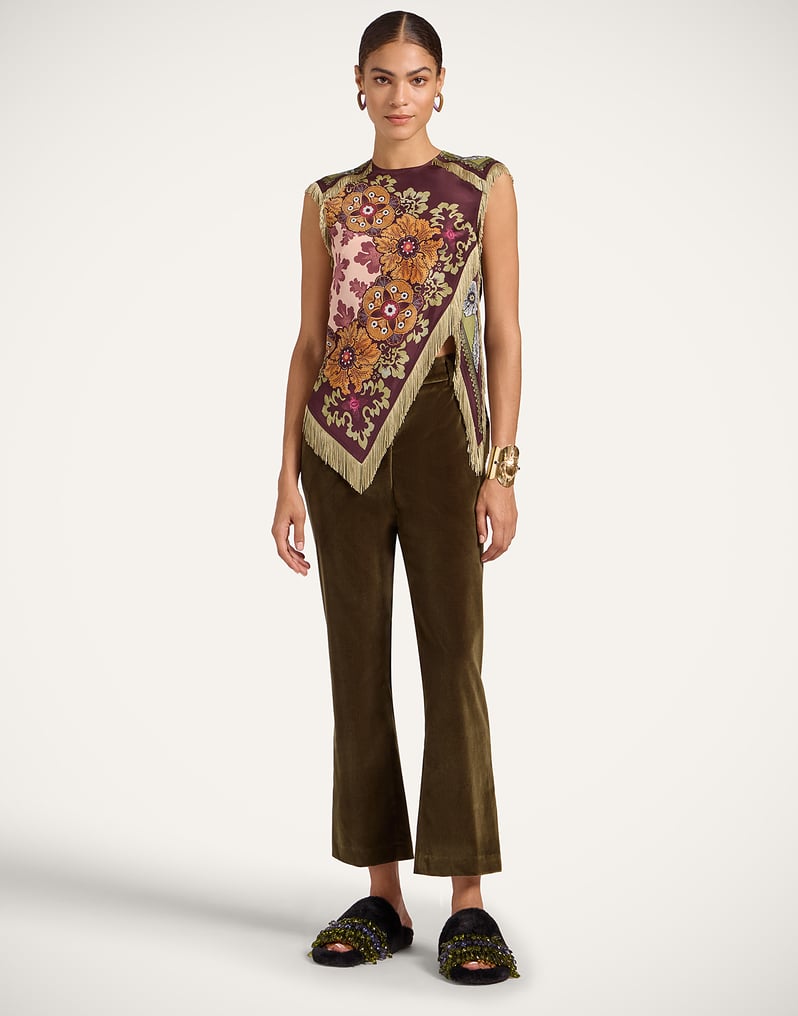 La DoubleJ Scarf Top La DoubleJ Scarf Top Bounty Placée Burgundy TOP0160SIL009BOU01RE07