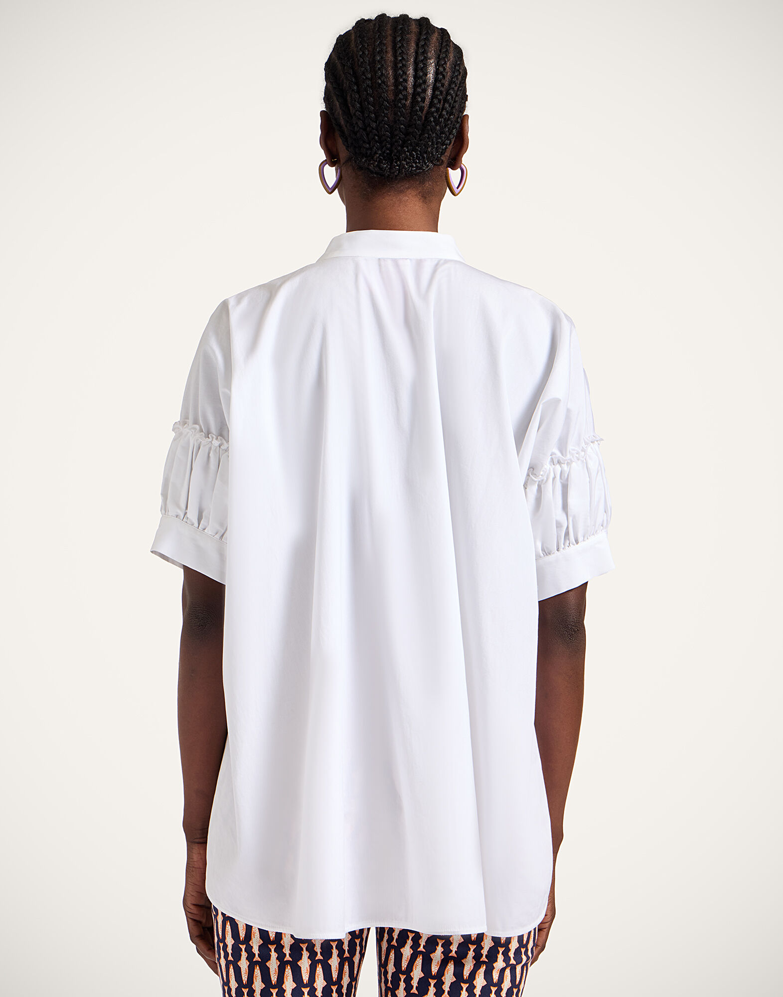 La DoubleJ Grace Shirt Solid White SHI0123COT064SOLIDWH01
