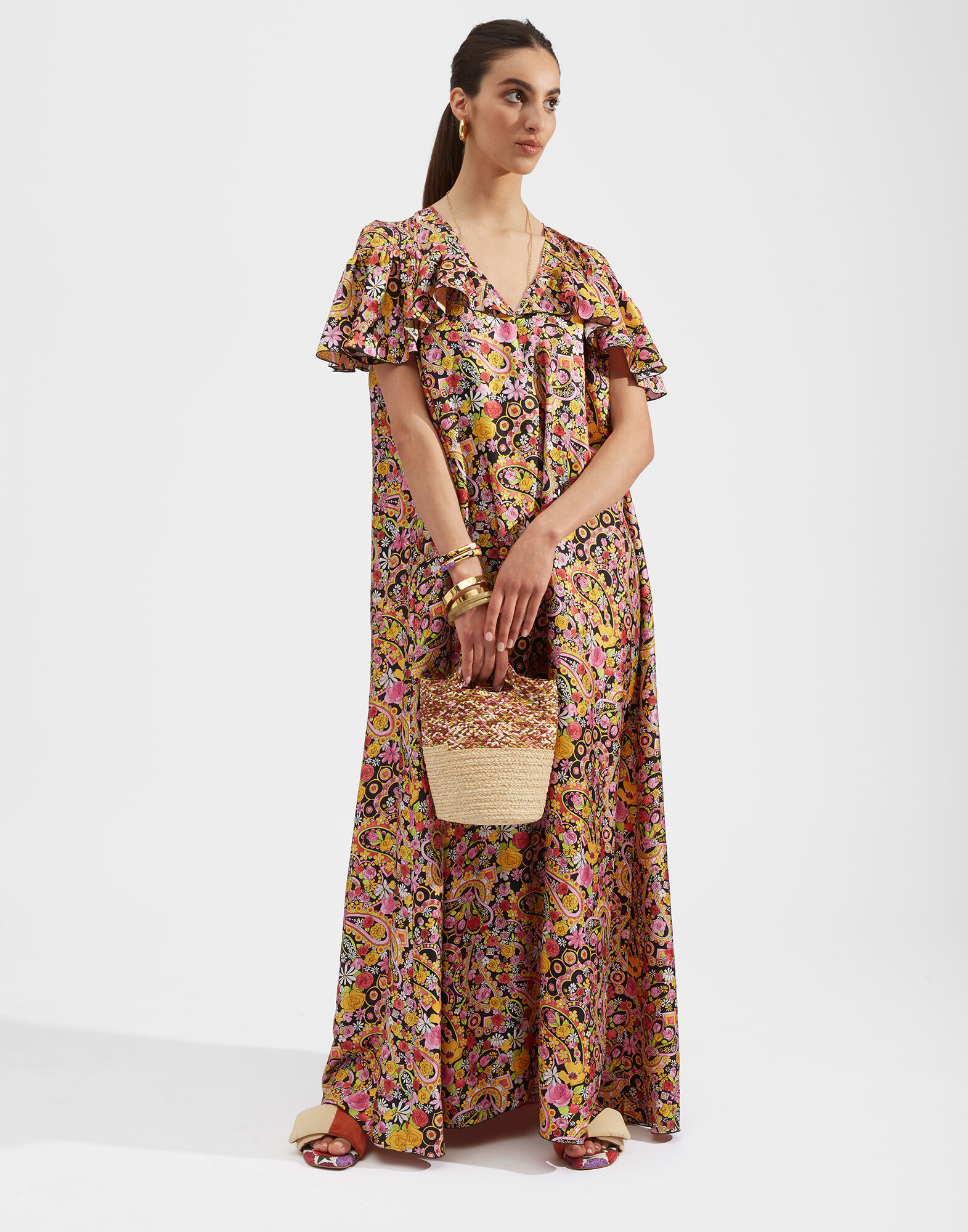 La DoubleJ 3-Way Dress Tripping Nero DRE0385SIL001TRG0002