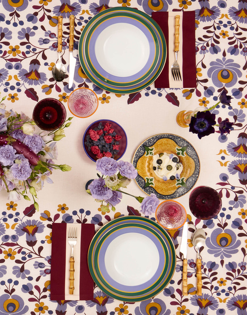 La DoubleJ Soup Plates Set Of 2 La DoubleJ Soup Plates Set Of 2 Rainbow Violet SOU0002CER001RAI07PU01