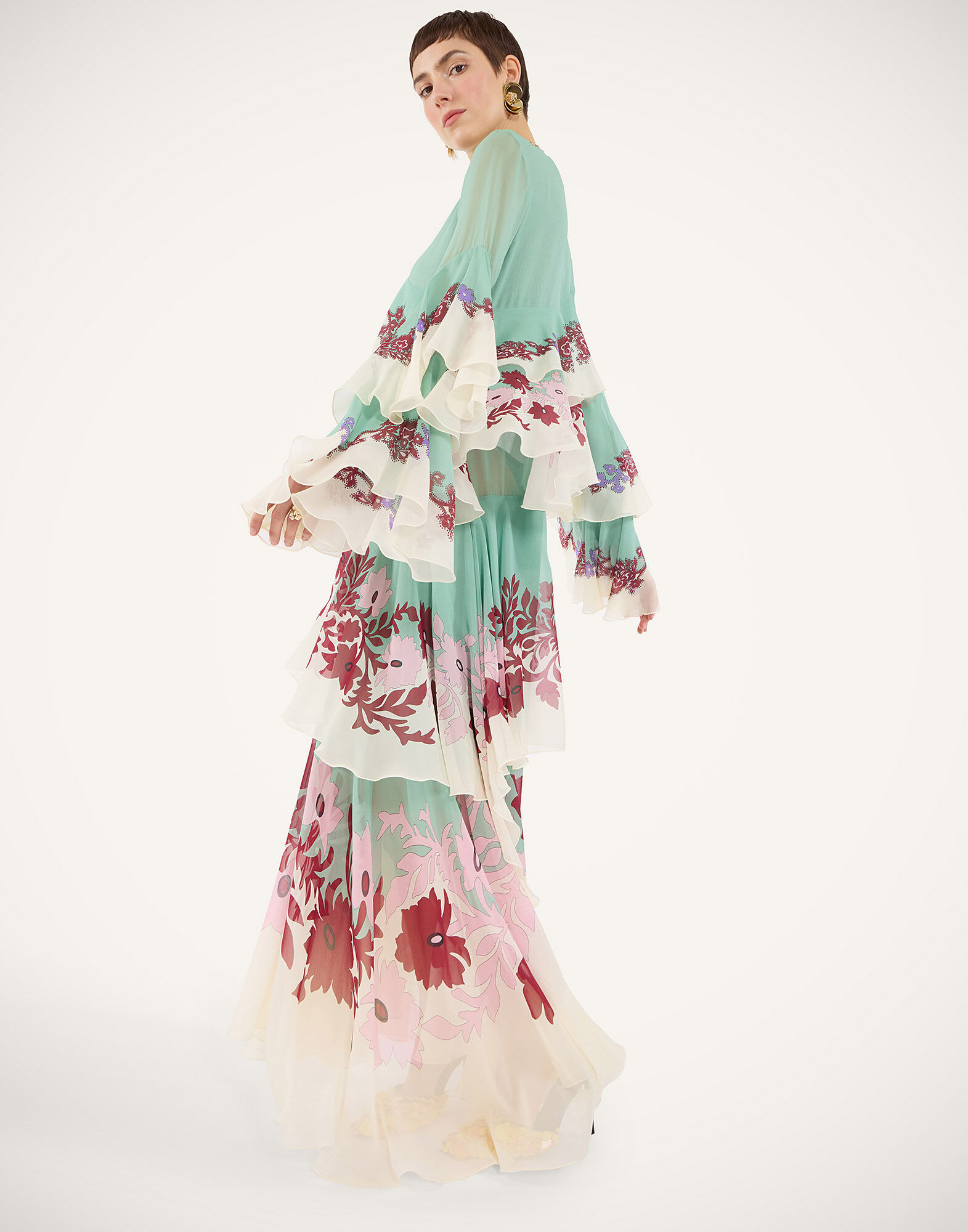 La DoubleJ Naiad Dress Regalia Plac&eacute;e Menta DRE0858SIL014REG02GR11