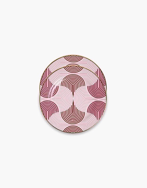 La DoubleJ Dessert Plate Set of 2 La DoubleJ Dessert Plate Set of 2 Slinky Rosso DIS0048CER001SLI0004