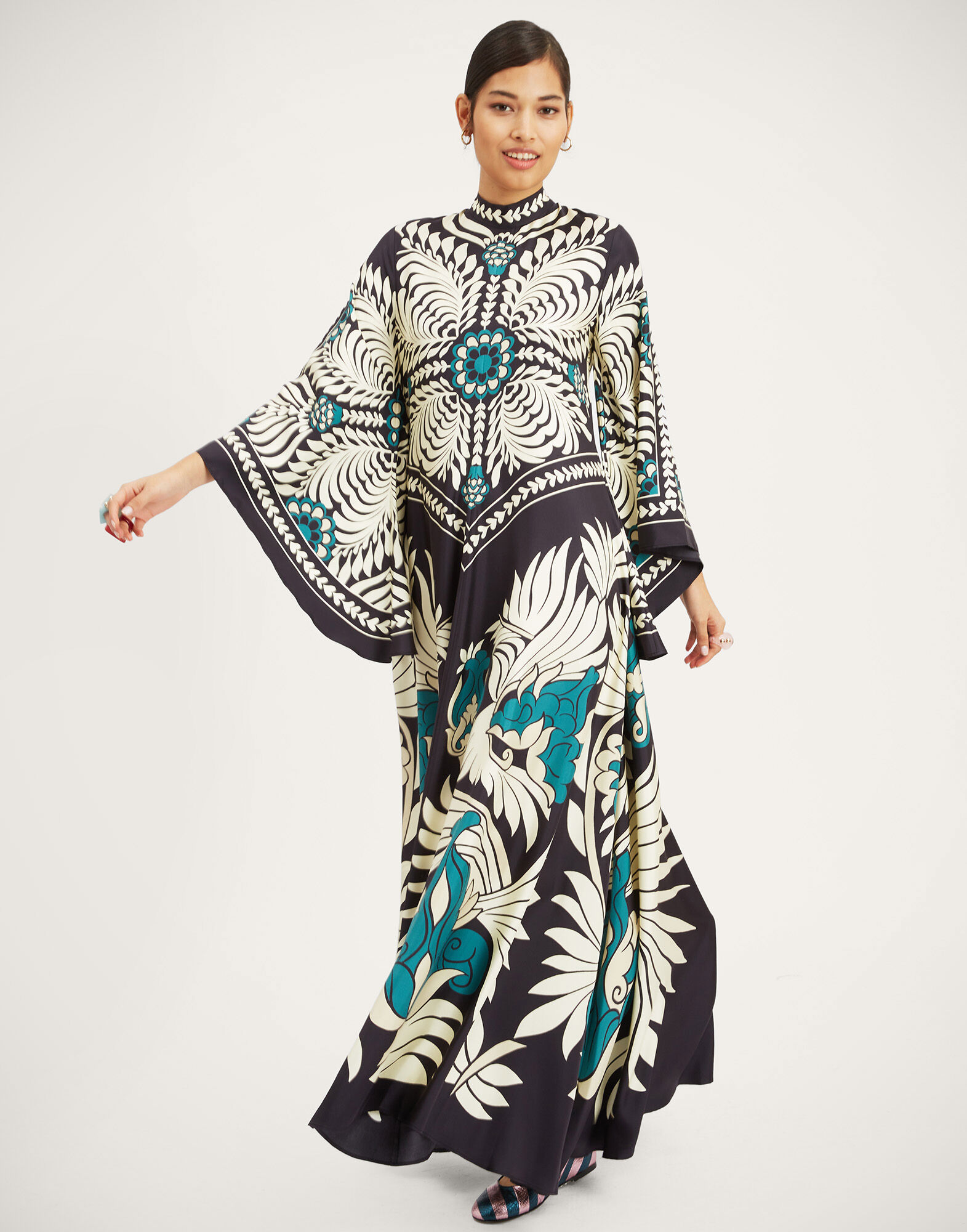 La DoubleJ Magnifico Dress Mix Tiles Plac&eacute;e Black DRE0232SIL006MIX01BL01