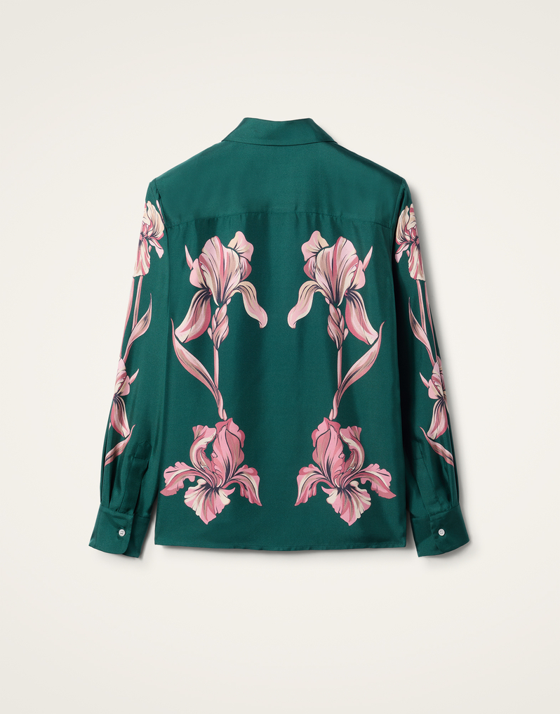 La DoubleJ Boy Shirt La DoubleJ Boy Shirt Iris Placée Dark Green SHI0040SIL006IRS07GR03