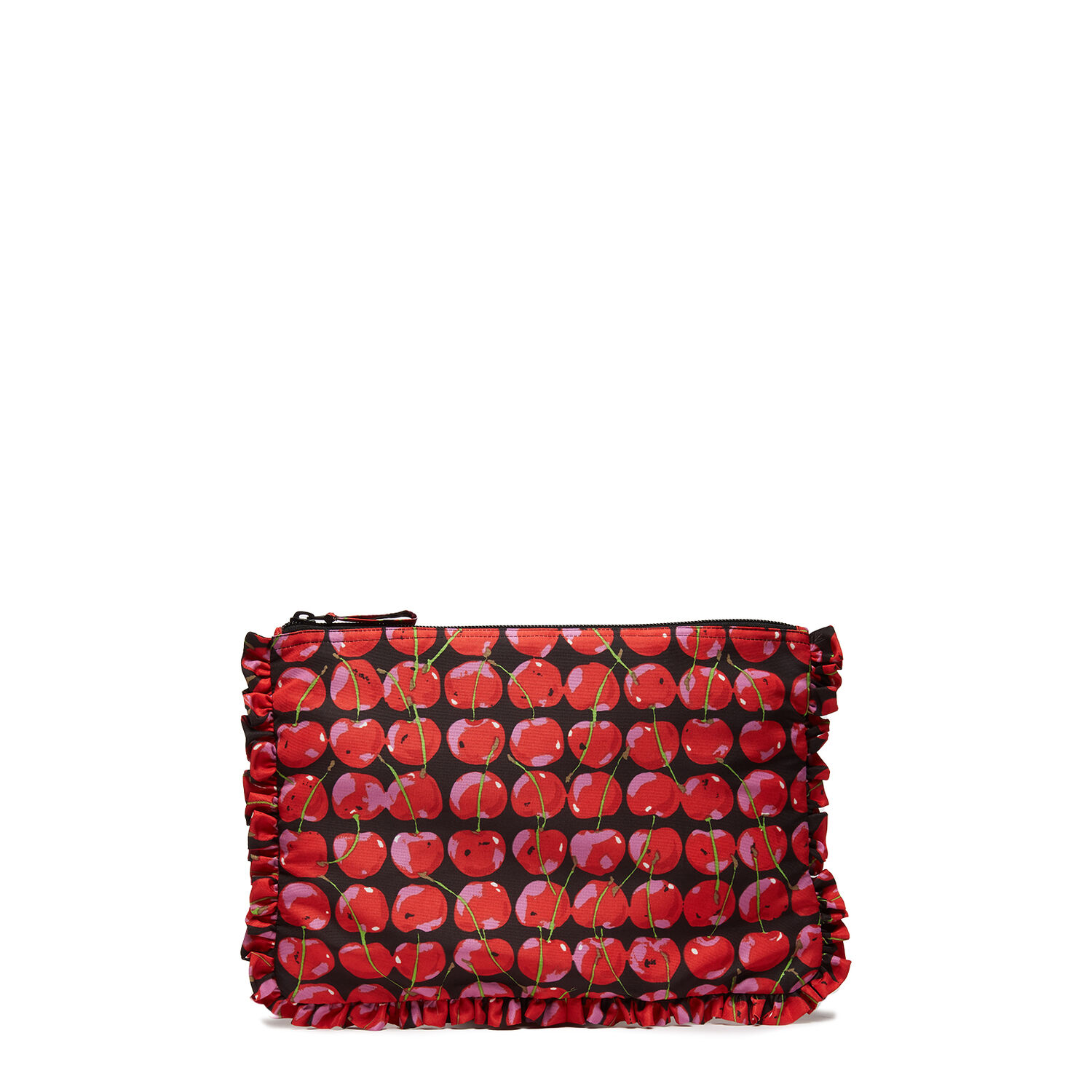 La Doublej Hand Pochette In Black Cherries
