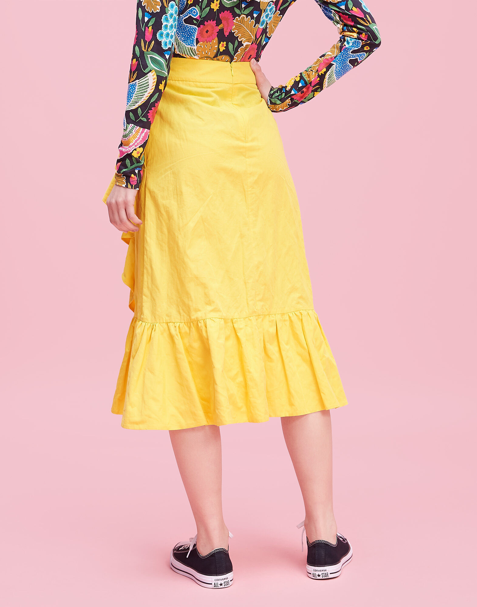 LaDoubleJ Jazzy Skirt Solid Yellow SKI0021COT004YEL0001