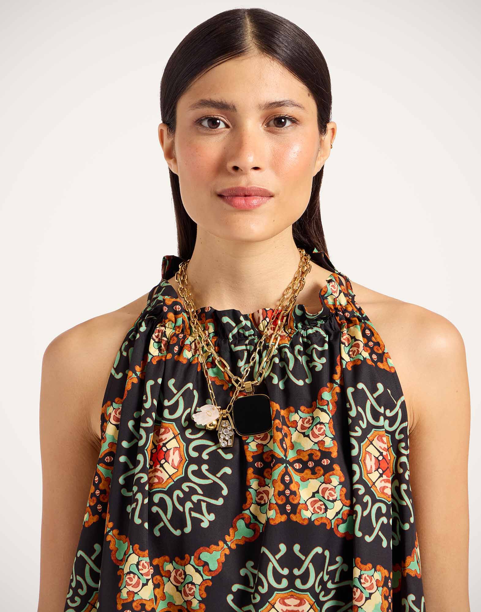 La DoubleJ Granita Top Ballata Black TOP0151COT039BAL01BL01