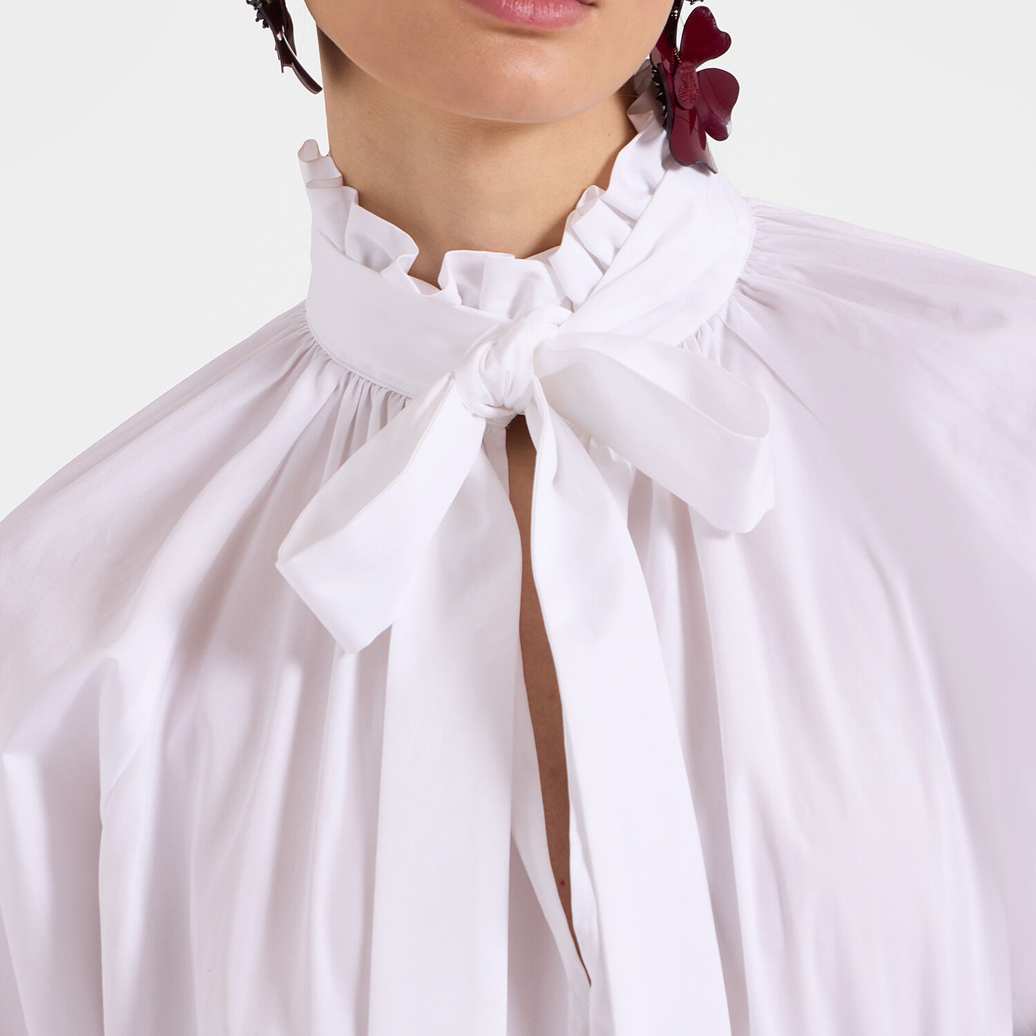 Shop La Doublej Cerere Blouse In Solid White