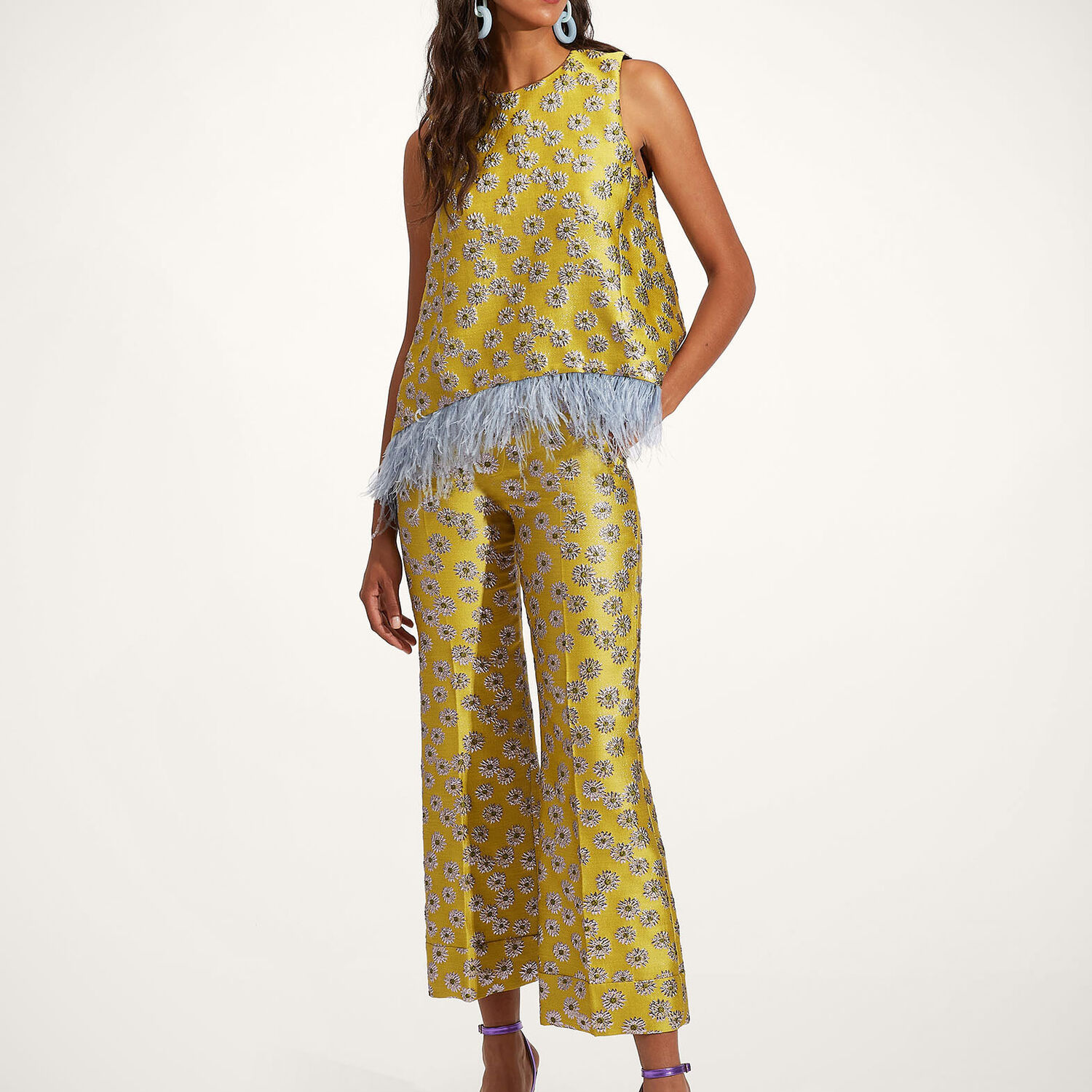  La Doublej Shorts & Pants Women - Hendrix Pants Margarita Xs 42%polyester 37%cotton 9%metal 7%silk 5%polyamide 