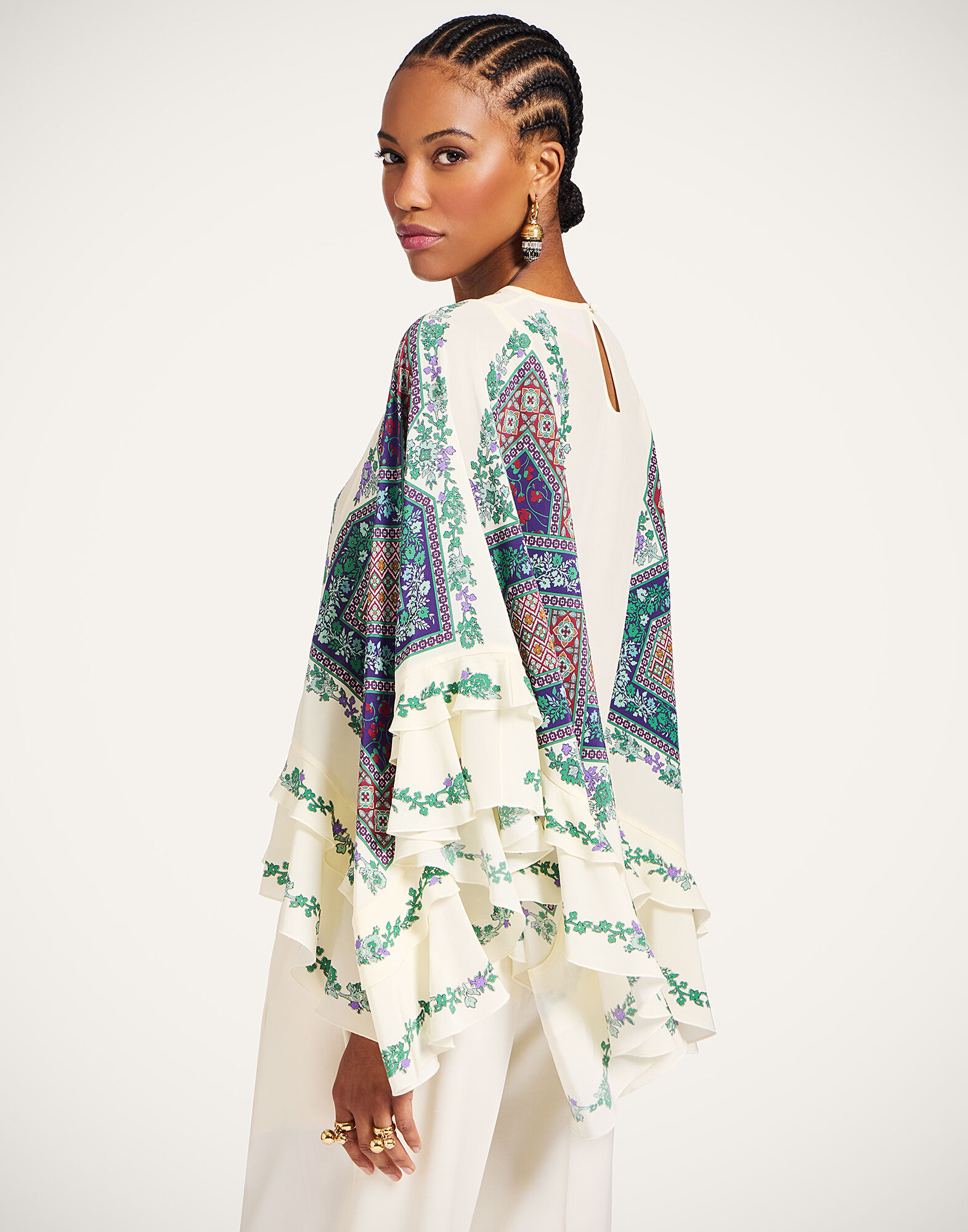 La DoubleJ Galaxy Top Regalia Plac&eacute;e Ecru TOP0176CRE002REG02BR05