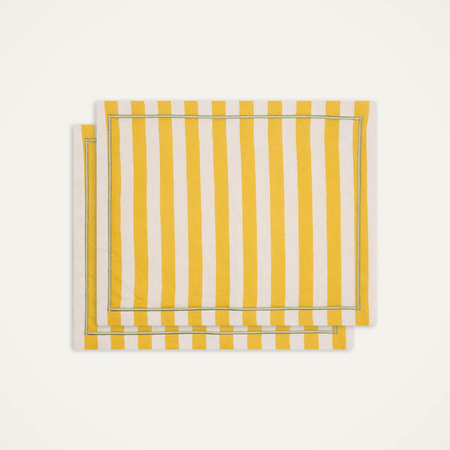 La Doublej Placemat Set Of 2 In Riviera Giallo