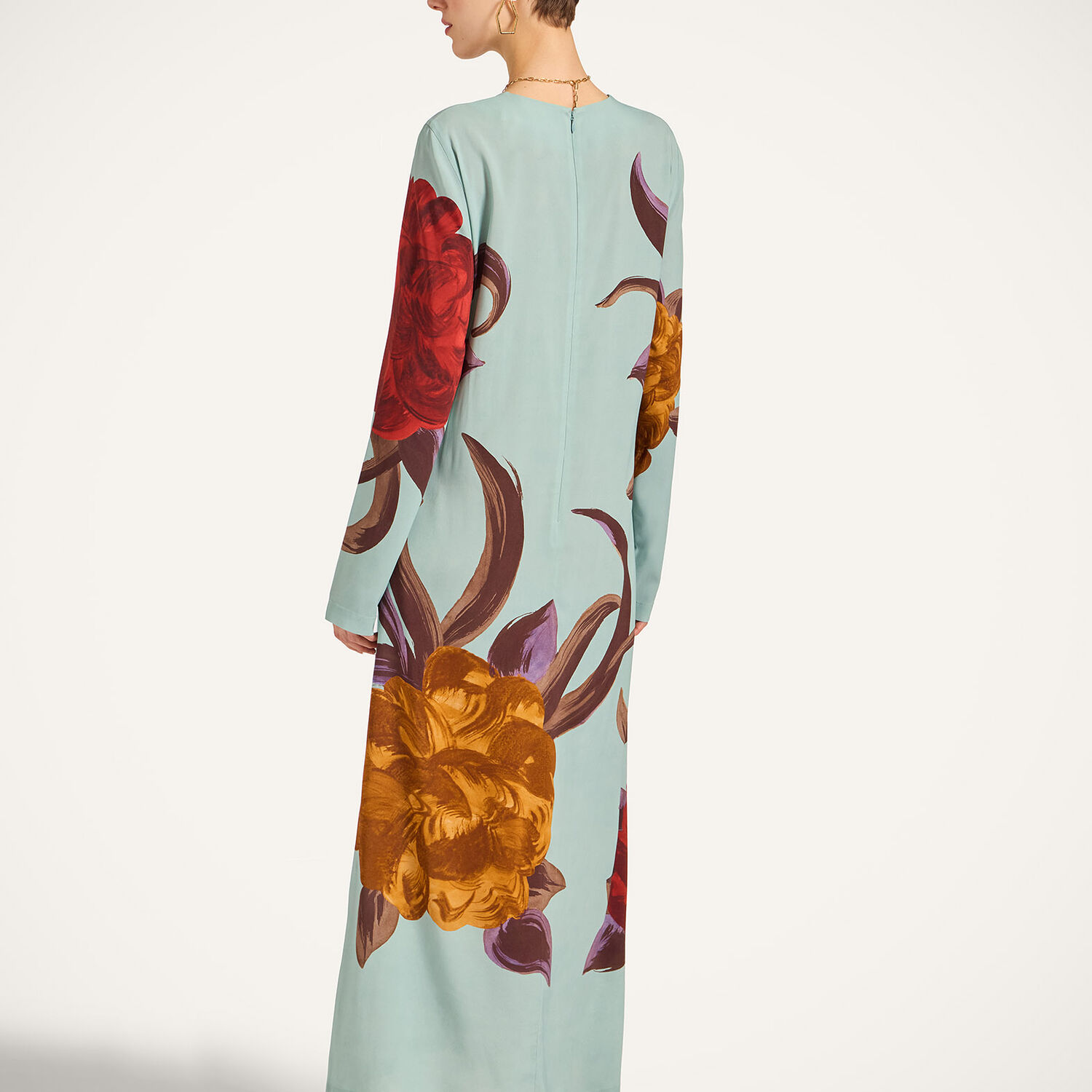  La Doublej Dresses Women - Long Sleeve Swing Dress Peony Placée Light Blue Xs 96% Viscosa 4% Elastane 