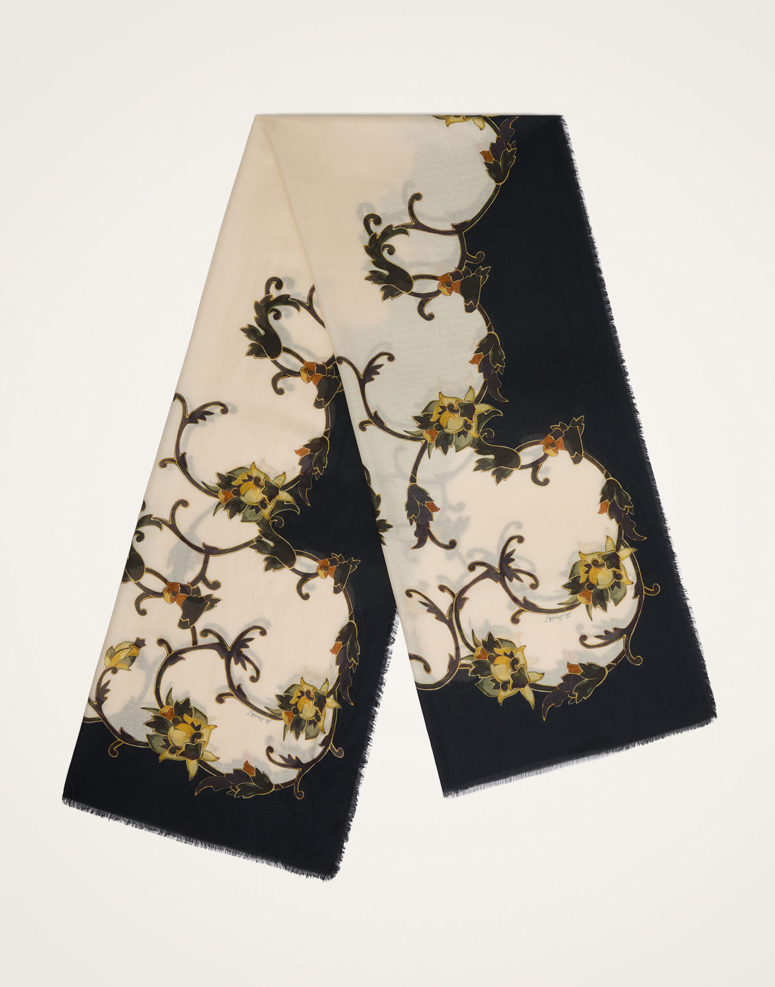 La DoubleJ Scarf Buttercup Plac&eacute;e Black SCA0097MOS001BTC03BL01