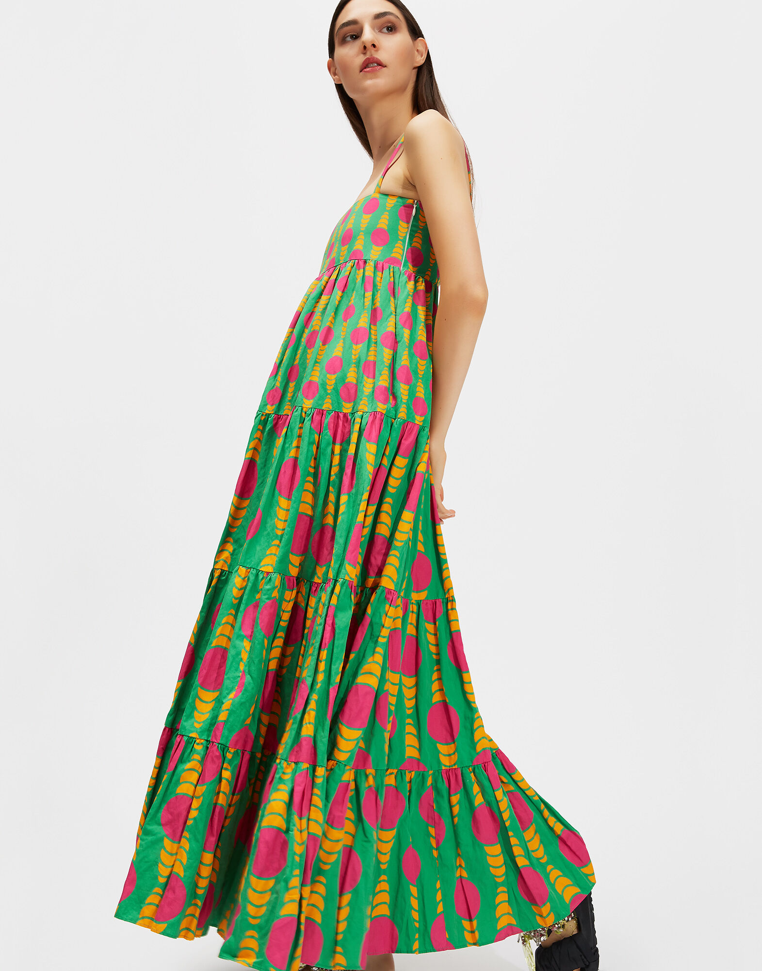 LaDoubleJ Bouncy Dress Lava Lamp Grande DRE0042COT004LAV0001