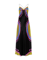 La DoubleJ Eros Slip Dress Spritz Plac&eacute;e Black DRE0651VIS013SPR04BL01