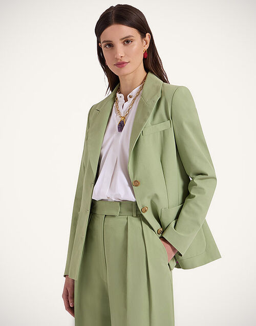 La DoubleJ 24/7 Jacket Solid Green JAC0048COT070SOLIDGR06