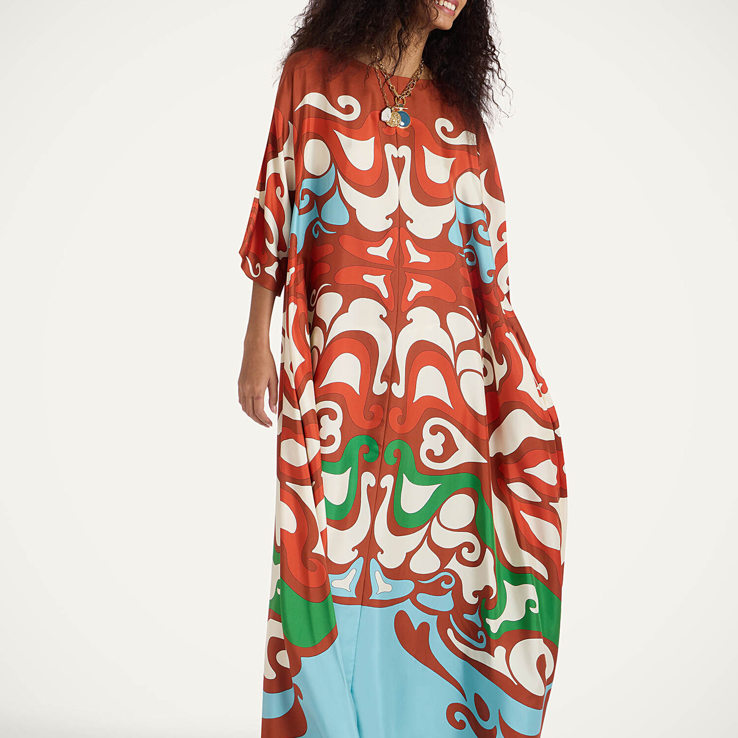 Shop La Doublej Muumuu Dress Round Neck