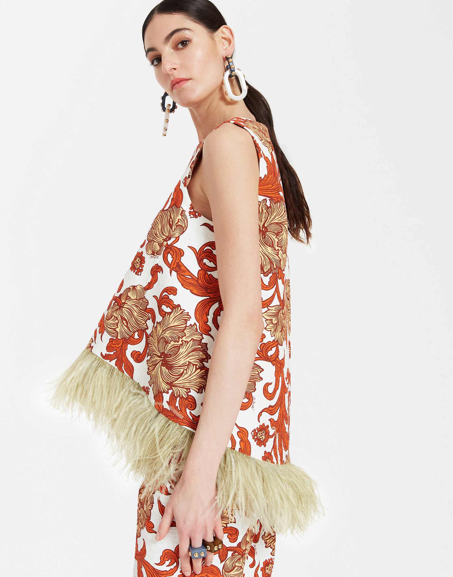 La DoubleJ La Scala Top Reef White TOP0013COT005REE01WH01