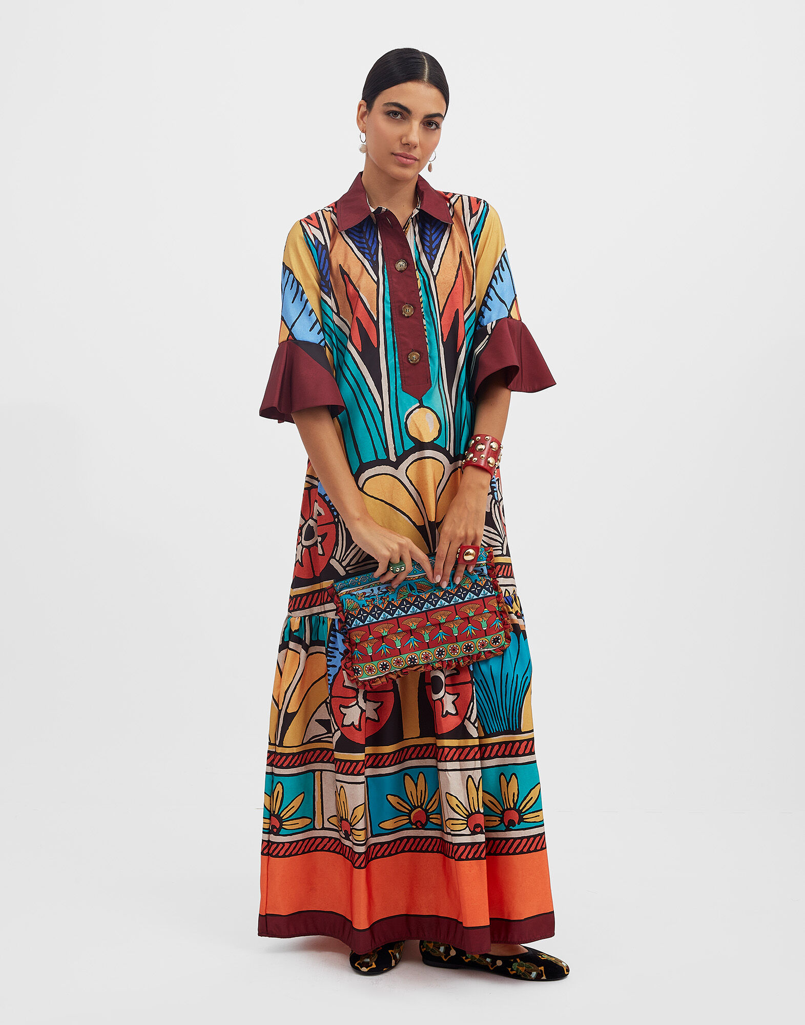 La DoubleJ Artemis Dress Philae Plac&eacute;e DRE0176FAI004PHI01MU01