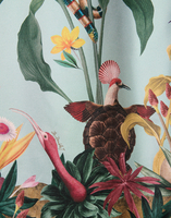 La DoubleJ Pajama Pants La DoubleJ Pajama Pants Zooflora Placée Light Blue TRO0116SIL001ZOF04BU01