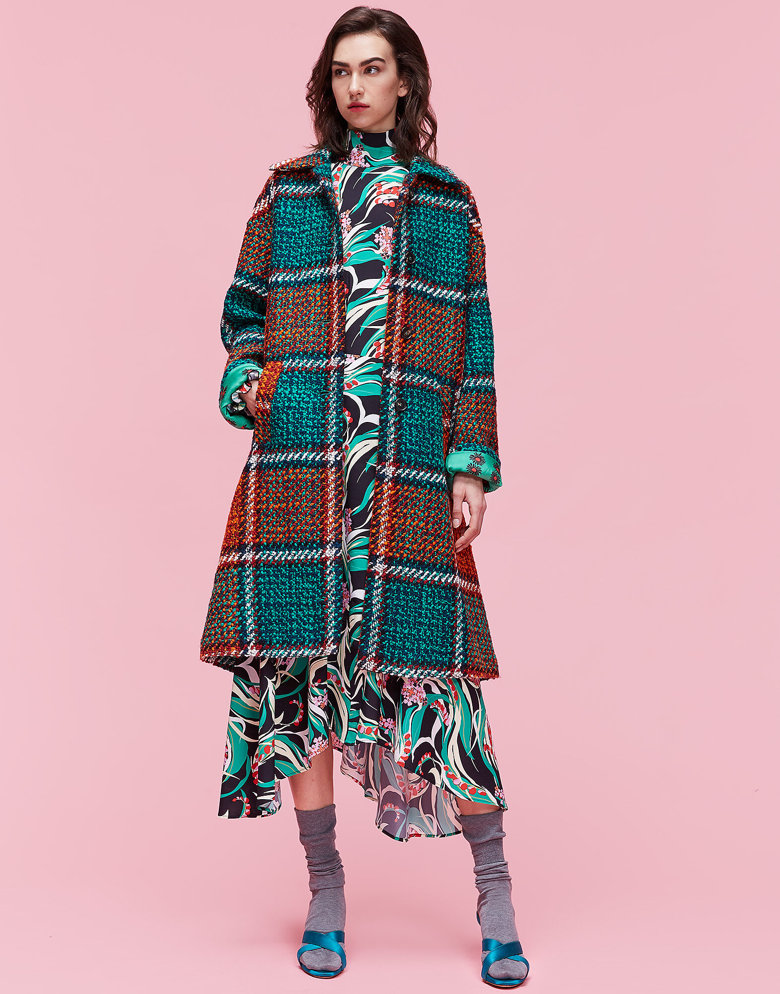 LaDoubleJ Frill Wrist Top Windy Flowers SHI0024VIS001WIN0001