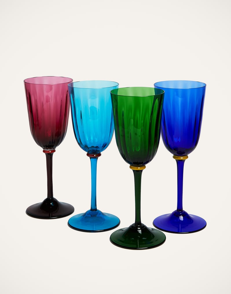 La DoubleJ Wine Glass Set of 4 La DoubleJ Wine Glass Set of 4 Rainbow GLA0008MUR001ASS0001