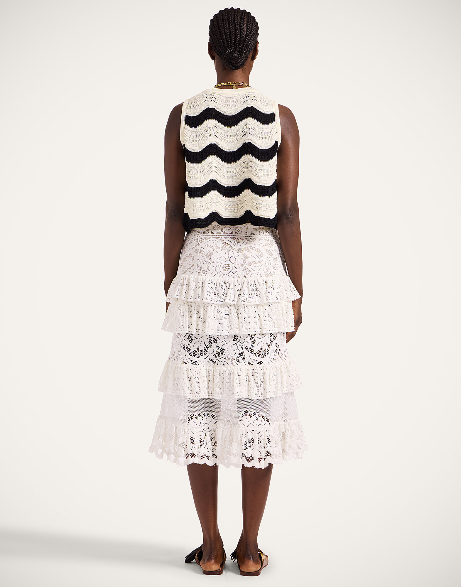 Footloose Lacey Skirt in White for Women | La DoubleJ