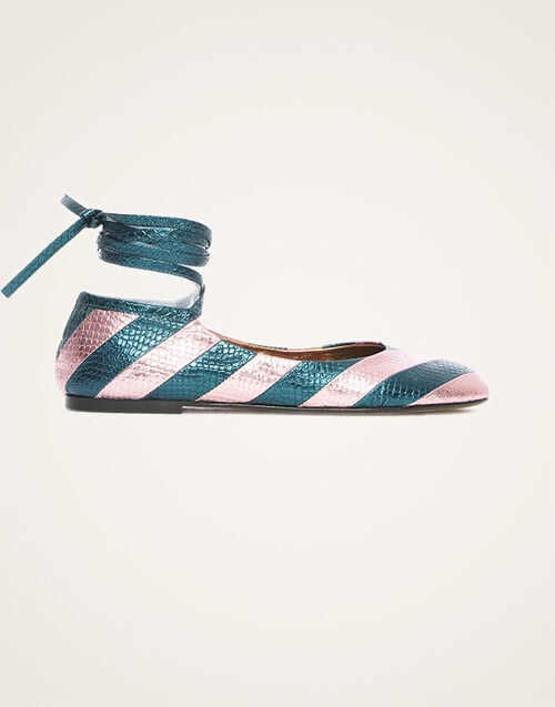 La DoubleJ Ballerina Flats La DoubleJ Ballerina Flats Acquamarine SHO0102PIT001SOLIDBU02