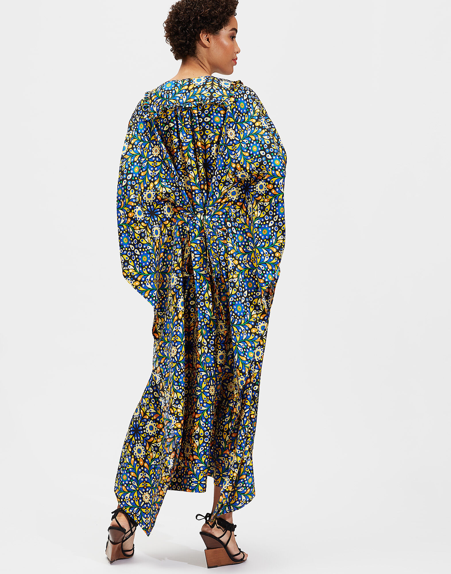 LaDoubleJ Talitha Kaftan Confetti Blu DRE0048SIL001CON0002