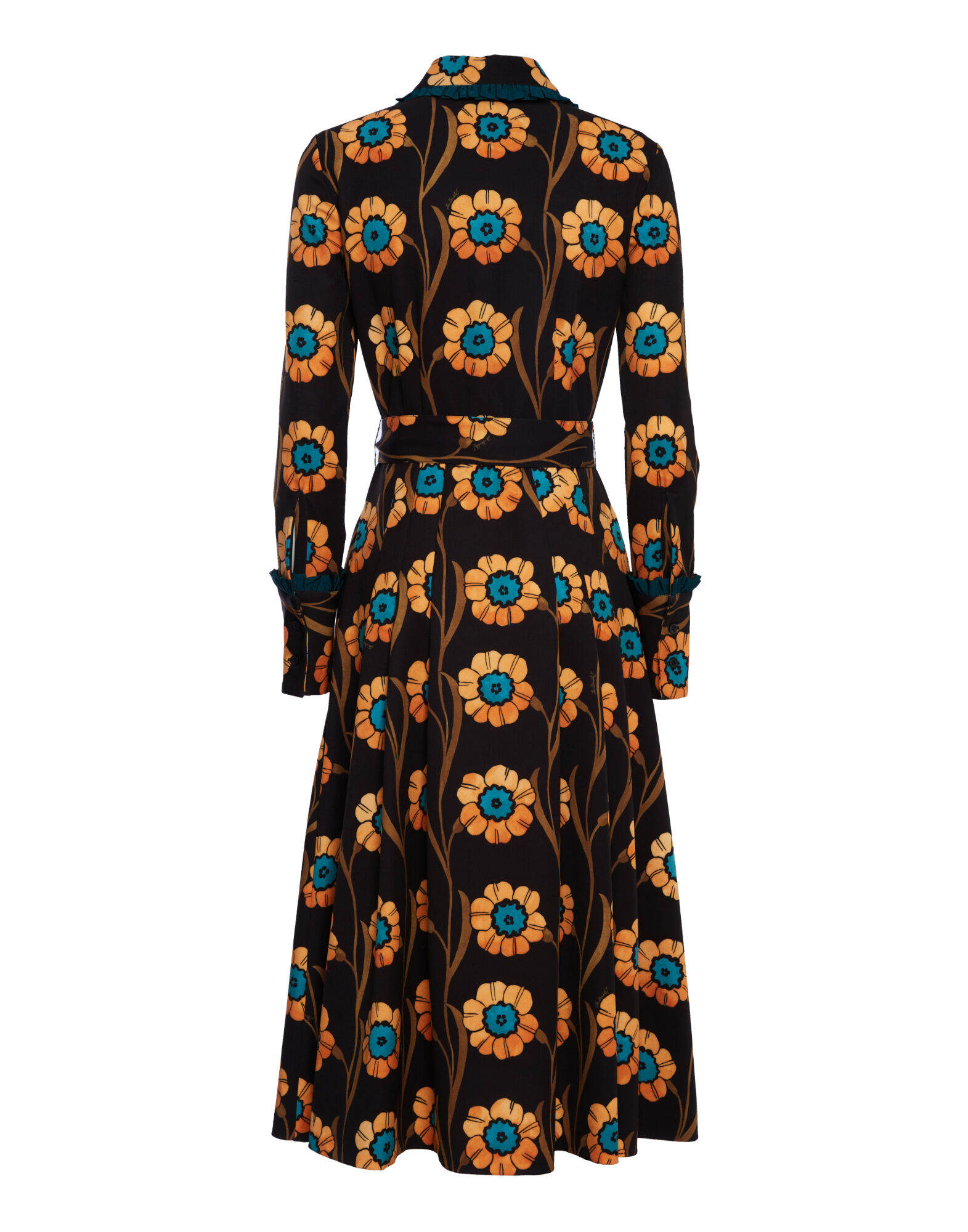 La DoubleJ La Comasca Shirt Dress Daisychain Black DRE0637JER034ROP01BL01