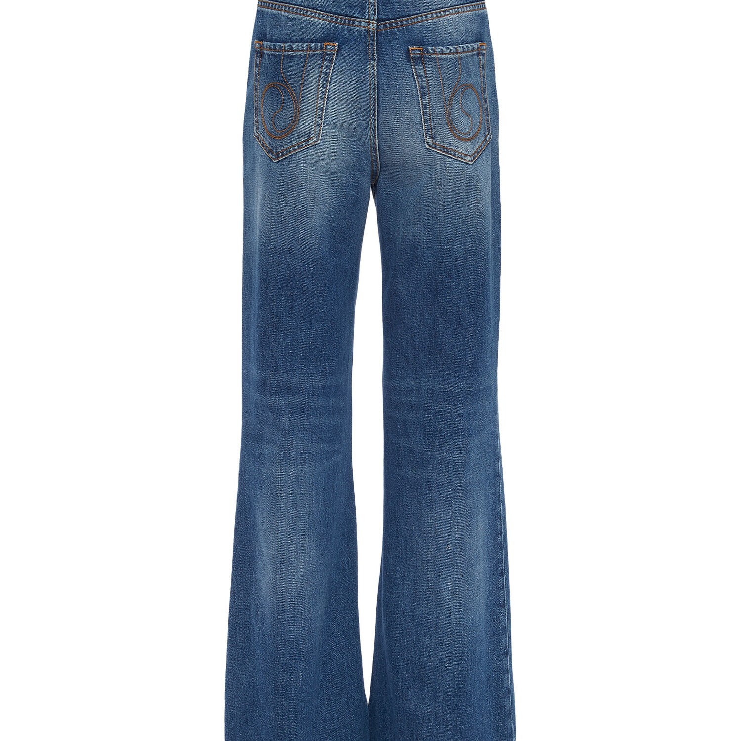 Shop La Doublej Flare Jeans In Blue