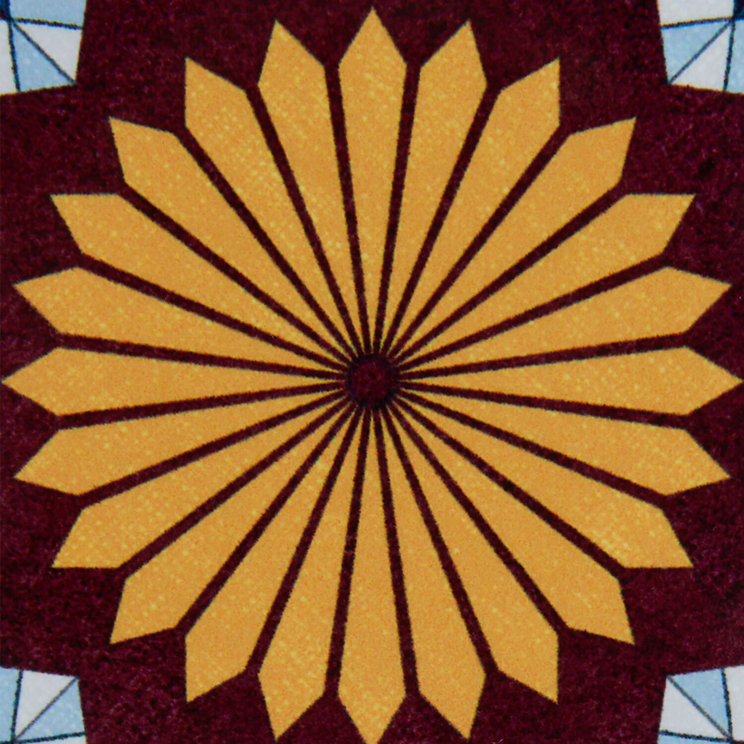  La Doublej Placemats & Runners Women - Disk Coasters Set Of 4 Lotus Of Life Blue One Size 83% Wood Fiber 12% Cork 5% Polyester 