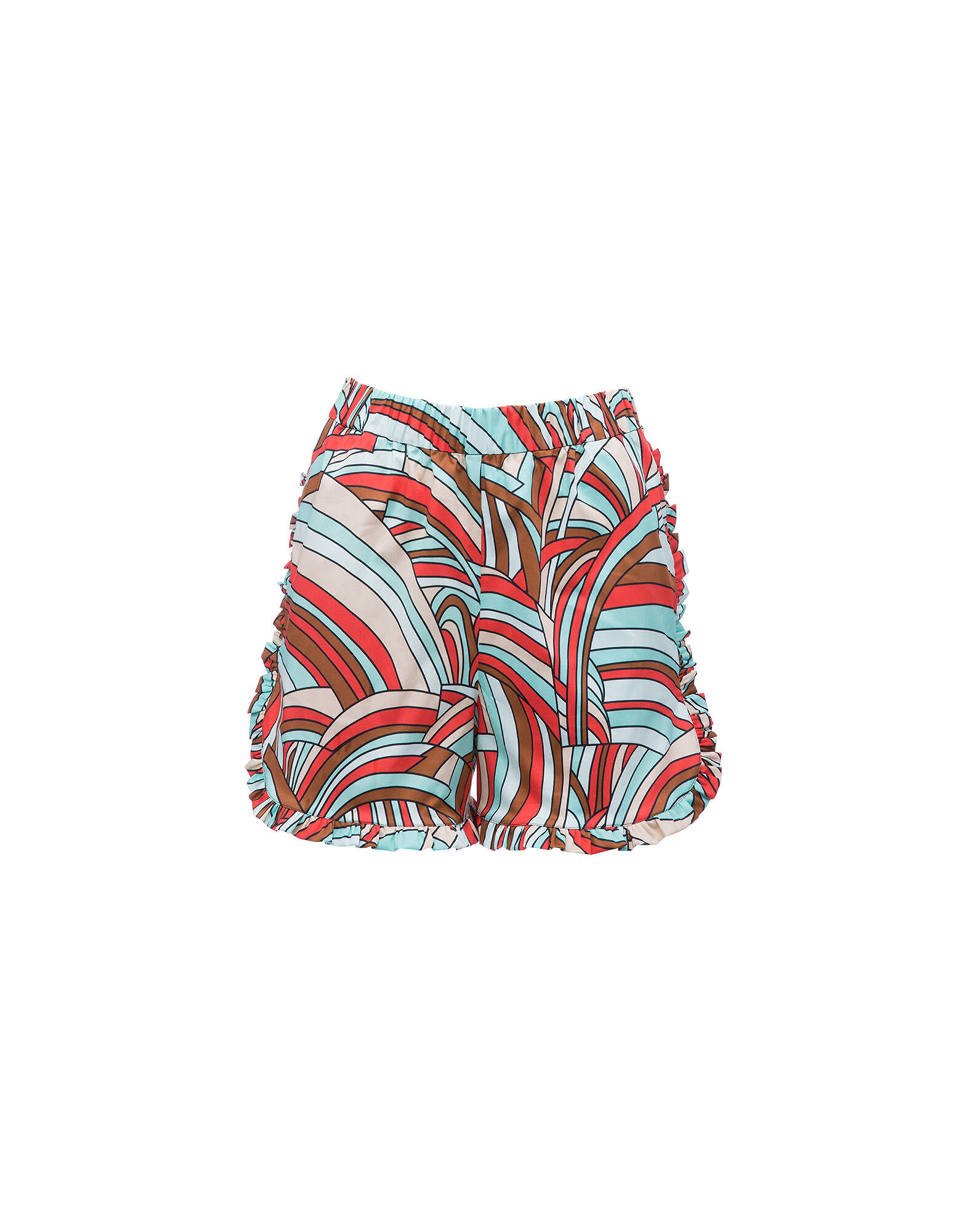 LaDoubleJ Ruffle Shorts Onde TRO0005COT002OND0001