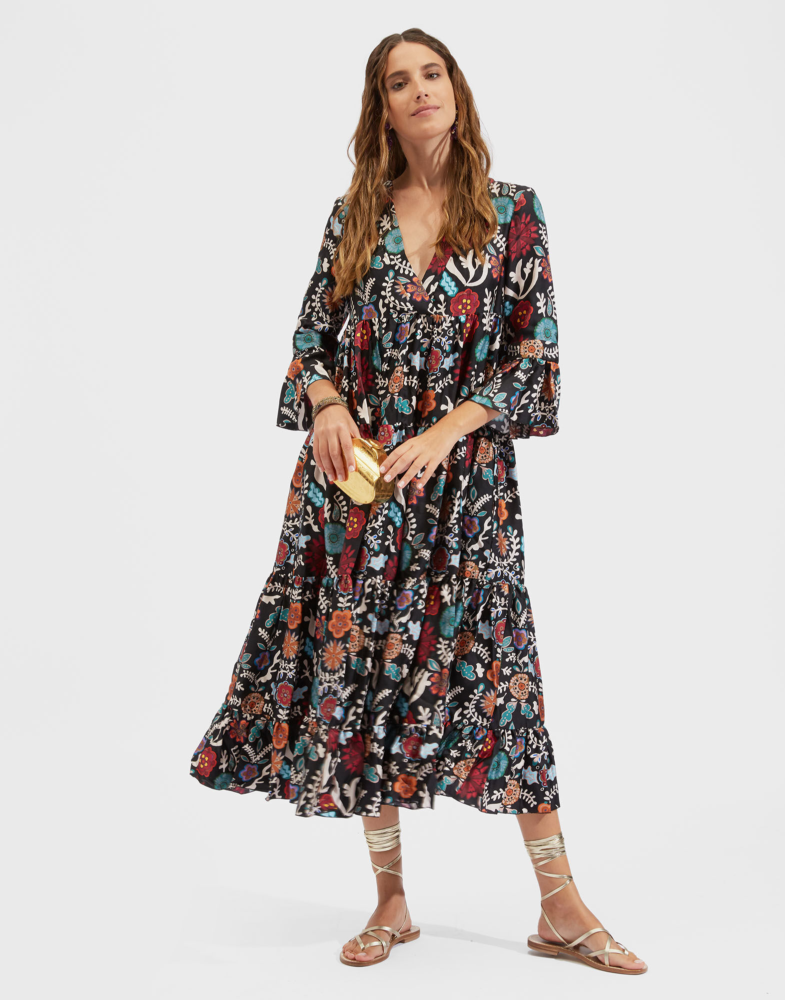 LaDoubleJ Jennifer Jane Dress Fire Flower DRE0114SIL001FIR0001