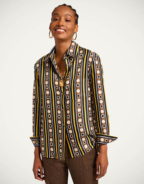 La DoubleJ Boy Shirt Sanctuary Brown SHI0001SIL001SAC01BR02