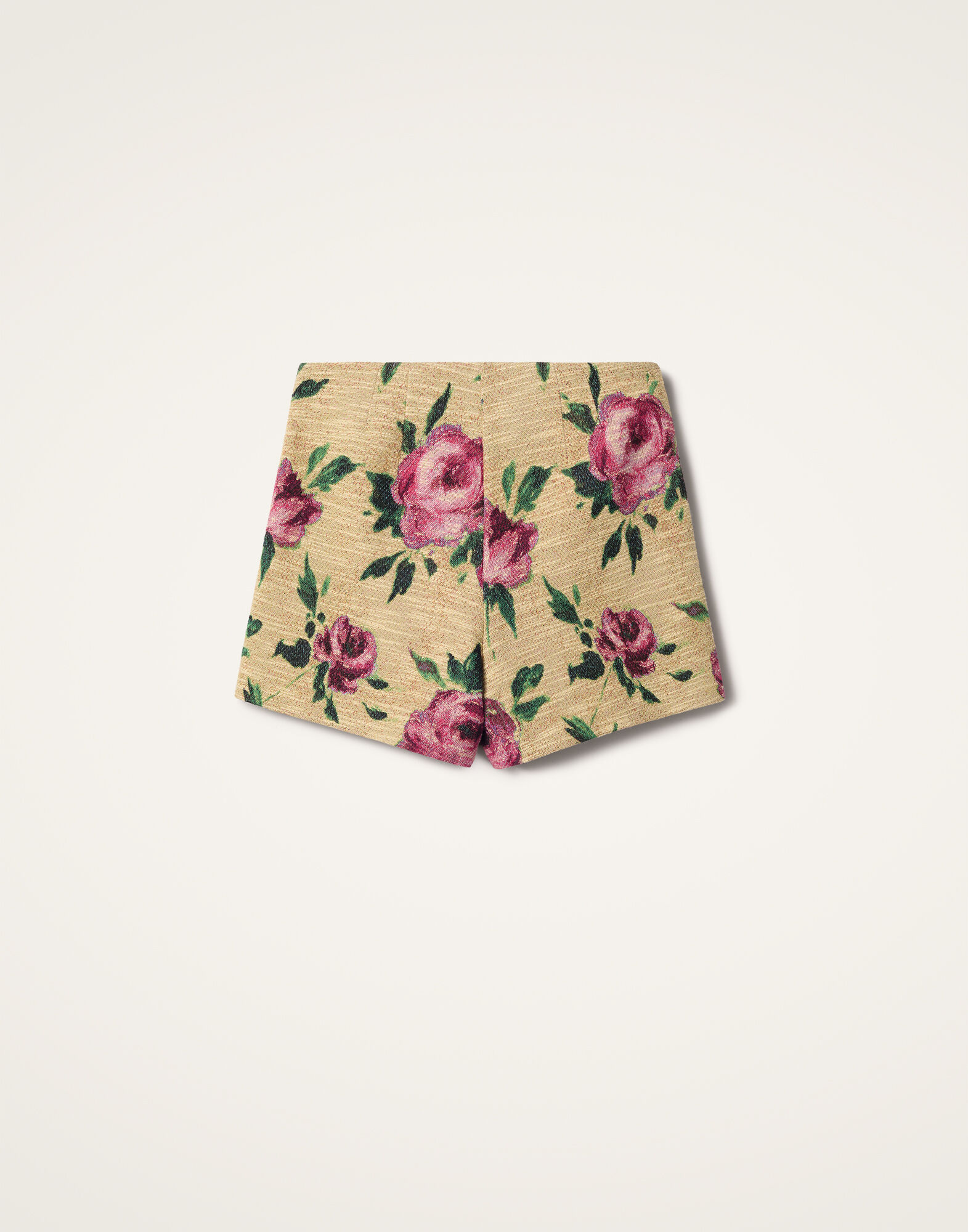 La DoubleJ Margarita Shorts Roses Light Beige TRO0112COT069ROS06BR01