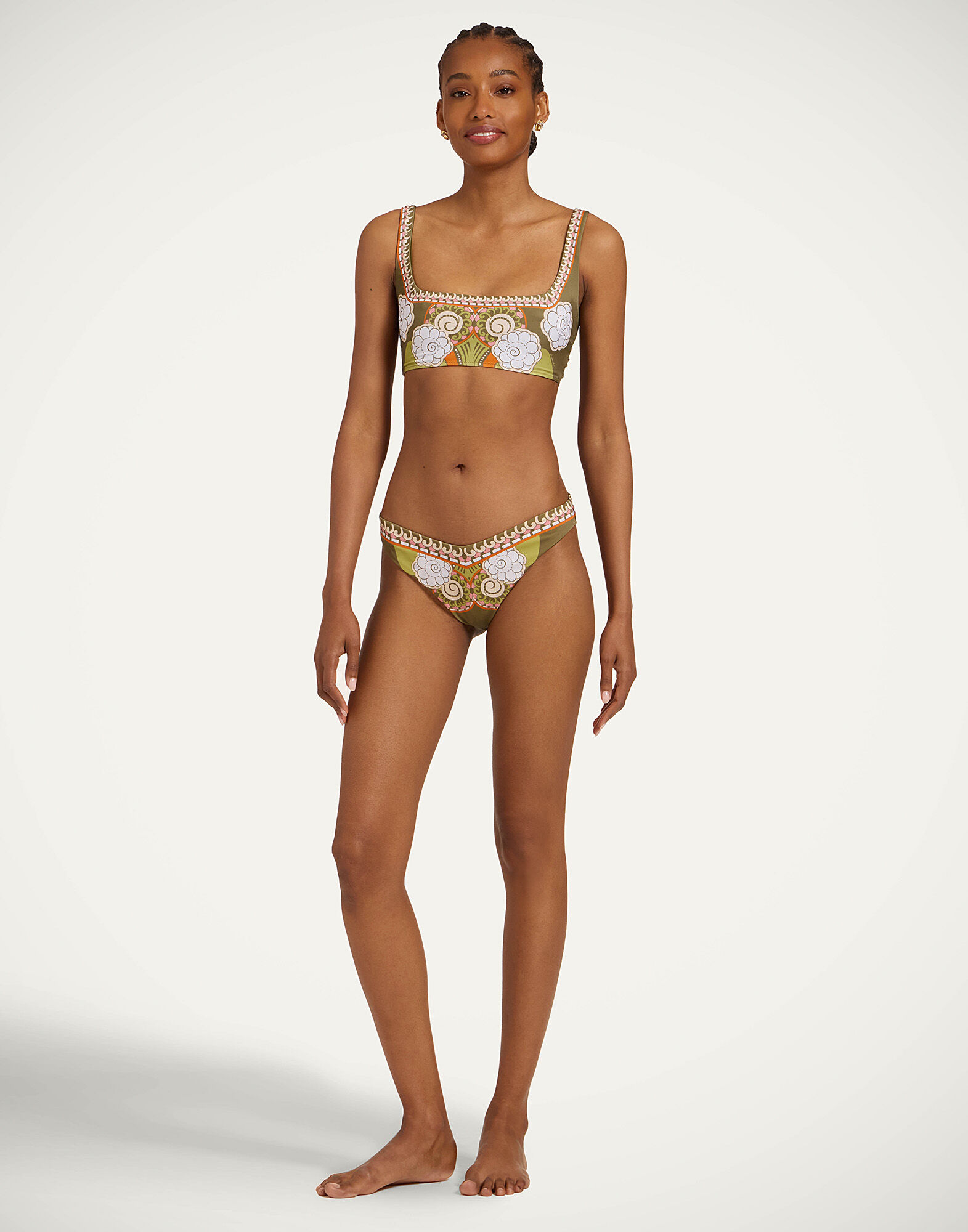 La DoubleJ Pammy Bikini Top Ambrosia Plac&eacute;e Green SWI0106LYC009AMB03GR02