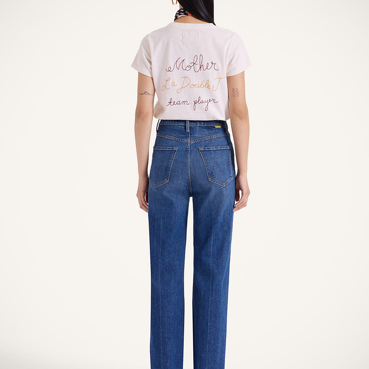 La Doublej The Tune Up Maven Sneak Jeans In Middle Child Blue