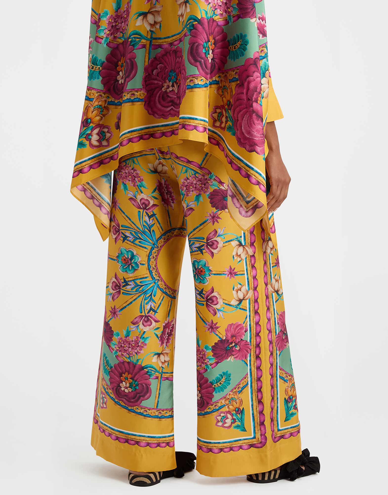 La DoubleJ Palazzo Pants Zodiac Plac&eacute;e Marigold TRO0026SIL006ZOD01OR05