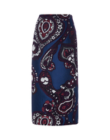 La DoubleJ Pencil Skirt La DoubleJ Pencil Skirt Paisley Blu SKI0011JAC035PAI0002